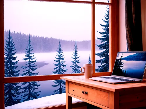 home office,telecommuting,workspace,telecommute,remote work,winter background,winter window,bureau,workspaces,windows wallpaper,work space,forest workplace,desktops,telework,telecommuter,writing desk,desktop view,teleworking,snowy still-life,working space,Illustration,Realistic Fantasy,Realistic Fantasy 30