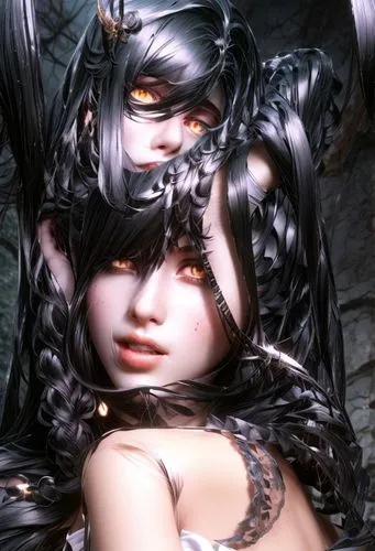 bayonetta,drakengard,bns,albedo,bjd,nue,soulcalibur,tsuneo,diaochan,ebara,omotoyossi,dark elf,demoness,belladonna,iria,nyx,circlet,gynoid,scaleless,devi