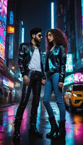 rangeela,junipero,rendezvous,harada,cyberpunk,disco,cyberpunks,nightshades,kadhal,gangnam,photo session at night,tokyoites,jandrain,decade,bebop,lindos,dancing couple,kizomba,atrak,time square,Illustration,Japanese style,Japanese Style 10