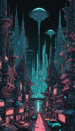 futuristic landscape,cybercity,metropolis,fantasy city,cyberworld,alien world,scifi,polara,cyberia,cybertown,futuristic,alien planet,cityscape,sci - fi,areopolis,space port,cyberpunk,microdistrict,tokyo city,ancient city,Illustration,Realistic Fantasy,Realistic Fantasy 46