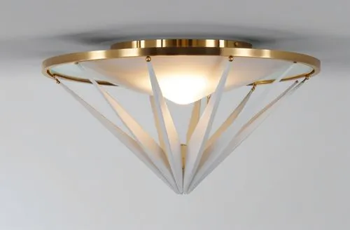 glass spikes finish  in white gesso with mr bulb reflecting in the middle flush mount,a modern ceiling fixture in an open space,ceiling light,ceiling lamp,halogen light,sconce,ensconce,halogen spotlig