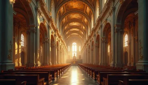 duomo,cathedral,cathedral st gallen,aisle,sanctuary,nave,basilica,the cathedral,gesu,transept,ecclesiatical,presbytery,cathedral of modena,ecclesiastical,collegiate basilica,cathedra,interior view,ecclesiastici,the interior,the basilica,Photography,General,Realistic