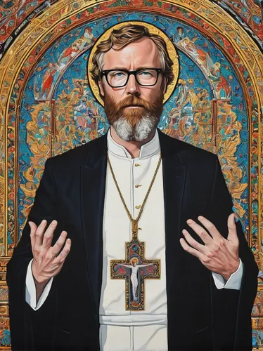 Image of Matt Berninger (The National) // Limited Edition Print,metropolitan bishop,rompope,portrait of christi,orthodoxy,catholicism,pastor,saint paul,archimandrite,auxiliary bishop,the order of cist