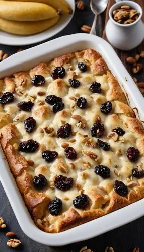 a dessert sitting in a dish with apples on top of it,clafouti,clafoutis,foccacia with olives,focaccia,sugared pancake with raisins,plum cake,Photography,General,Realistic