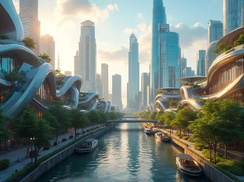 futuristic architecture,futuristic landscape,dubay,arcology,dubai,dubia,ecotopia,dubai marina,coruscant,cybercity,microdistrict,futuristic,mubadala,urbanworld,fantasy city,cyberport,megacorporations,ringworld,coruscating,smart city,Photography,General,Realistic