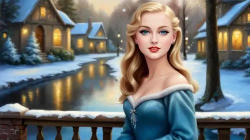 the snow queen,suit of the snow maiden,winter background,elsa,christmas snowy background,white rose snow queen,celtic woman,snow scene,eilonwy,cendrillon,winterplace,winterland,blonde girl with christmas gift,frozen,caroling,winterblueher,fairy tale character,pin up christmas girl,christmasbackground,christmas woman