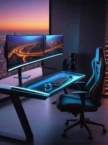 fractal design,computer workstation,desk,monitor wall,computable,monitors,workstations,lures and buy new desktop,monitor,desk top,computer monitor,3d render,deskjet,wooden desk,new concept arms chair,game room,bureau,desktops,office desk,pc,Illustration,Realistic Fantasy,Realistic Fantasy 27