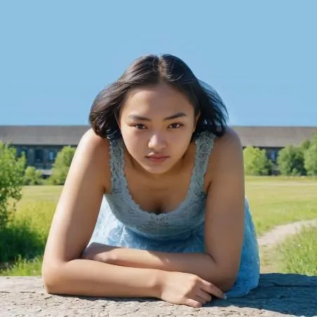 girl lying on the grass,mari makinami,japanese woman,girl sitting,asian woman,shirakami-sanchi,asian girl,asian,girl in t-shirt,girl in a long,worried girl,young woman,asian vision,oriental girl,asia girl,relaxed young girl,girl portrait,on the grass,ayu,in the summer,Female,Central Asians,Bob Haircut,Teenager,XXS,Sleepy,Lace Dress,Outdoor,Park