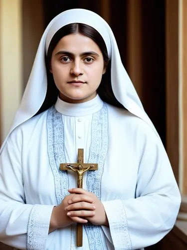 Edith Stein,a woman is standing and holding a cross,saint therese of lisieux,novitiate,postulant,mediatrix,lacordaire,consolata