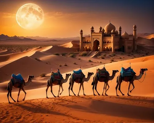 camel caravan,rem in arabian nights,jaisalmer,camel train,camels,rajasthani,Photography,General,Fantasy