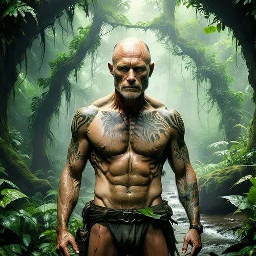 vaas,heihachi,maori,amazonian,cave man,siberut,Conceptual Art,Oil color,Oil Color 11