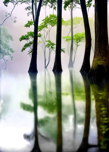 forest lake,foggy forest,green trees with water,forest landscape,japan landscape,foggy landscape,reflection in water,fairytale forest,water reflection,green forest,stillness,forestland,swamps,waterscape,germany forest,reflections in water,row of trees,beech trees,mirror water,morning mist,Photography,Black and white photography,Black and White Photography 07