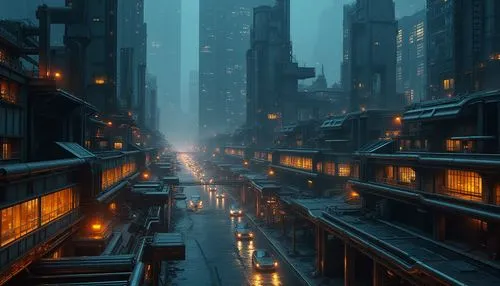 shanghai,metropolis,bladerunner,cityscape,kowloon,urban,mongkok,guangzhou,cyberpunk,atmospheres,vertigo,city at night,coruscant,shinjuku,dystopian,scampia,microdistrict,makati,tokyo city,kinkade,Photography,General,Realistic