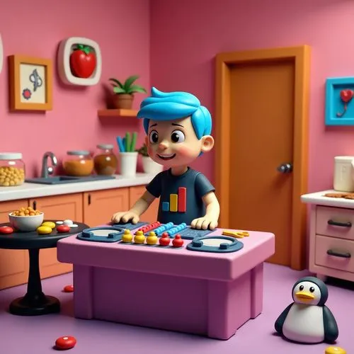 soffiantini,sportacus,lazytown,pororo the little penguin,kids room,claymation