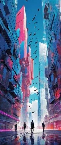 cybercity,cyberpunk,futuristic landscape,cyberscene,cybertown,cityscape,cyberworld,cyberport,cityzen,cyberia,dystopian,futuristic,futurist,hypermodern,scifi,neuromancer,colorful city,metropolis,urbanworld,sedensky,Conceptual Art,Daily,Daily 21