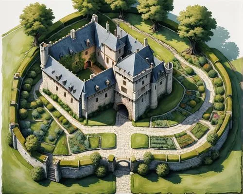 bethlen castle,brehon,moated castle,castlelike,chateau,filleigh,parterre,castel,castle sans souci,wewelsburg,medieval castle,legwold,castletroy,hedeby,castle complex,royaumont,drum castle,castle of the corvin,elizabethan manor house,bach knights castle,Illustration,Black and White,Black and White 15