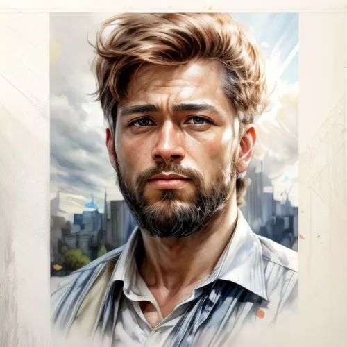 artist portrait,man portraits,portrait background,illustrator,custom portrait,photo painting,italian painter,fantasy portrait,world digital painting,romantic portrait,digital painting,city ​​portrait,gale,painter,painting technique,artistic portrait,self-portrait,portrait,beard,digital art