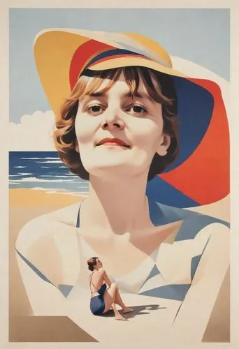 cabourg,catalfamo,lido di ostia,italian poster,deauville,wesselmann,noirmoutier,leyendecker,toscani,travel poster,beachcomber,hulot,beachgoer,pallice,vivre,colville,woman with ice-cream,ledecky,westerland,trouville,Digital Art,Poster