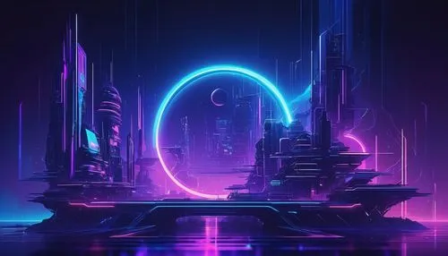 futuristic landscape,cyberia,synth,cybercity,tron,vapor,cyberworld,cyberscene,metropolis,scifi,polara,futuristic,rift,fantasy city,ultraviolet,atmosfera,cyber,cyberport,cityscape,synthetic,Conceptual Art,Sci-Fi,Sci-Fi 01