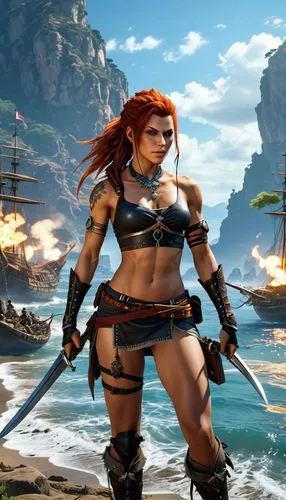 trine,aveline,blackrock,aloy,antiope,teela,female warrior,shanna,giganta,caelestis,neverwinter,triss,lohse,boudicca,liora,boudica,sea hawk,everquest,huiraatira,gotrek,Illustration,Retro,Retro 01