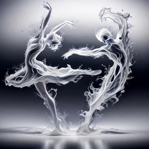 sylphs,fluidity,fluid flow,smoke dancer,patronus,water splash