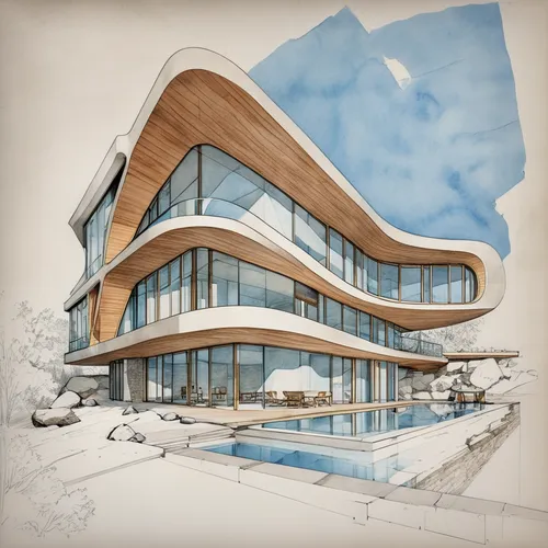 archidaily,school design,aqua studio,kirrarchitecture,futuristic architecture,ski facility,modern architecture,dunes house,architect plan,3d rendering,arq,olympia ski stadium,arhitecture,house drawing,architecture,new building,architectural,facade panels,contemporary,glass facade,Unique,Design,Blueprint