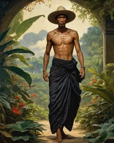 african man,pachamama,indian monk,african american male,panamanian balboa,nature and man,gardener,african boy,afro-american,black man,laos,bánh rán,afro american,monk,vietnam,black male,afroamerican,ho chi minh,kerala,ayurveda,Conceptual Art,Fantasy,Fantasy 05