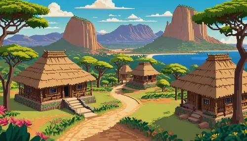 cartoon video game background,mountain village,aurora village,landscape background,polynesia,paisaje,villages,huegun,an island far away landscape,popeye village,township,knight village,butka,home landscape,traditional village,background design,background with stones,alpine village,erinvale,mountain settlement,Unique,Pixel,Pixel 01