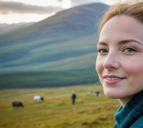 shetlands,scottish,irish,jane austen,british actress,icelanders,ireland,scotland,glen of the downs,scottish highlands,orla,celtic queen,celtic woman,faroe islands,a charming woman,skogafoss,redheads,east-european shepherd,woman of straw,farm girl,Outdoor,Scotland