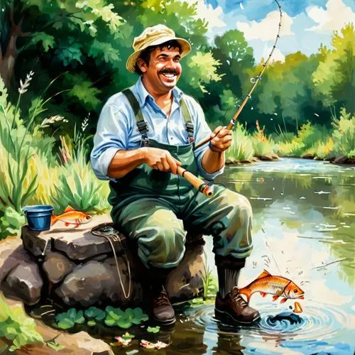 fishing classes,people fishing,pescador,fisherman,pesca,fishing,pescadores,rapala,tapajos,types of fishing,peixoto,flyfishing,barquero,version john the fisherman,anglers,tenkara,watercolorist,the river's fish and,pescado,flyfishers,Conceptual Art,Fantasy,Fantasy 26