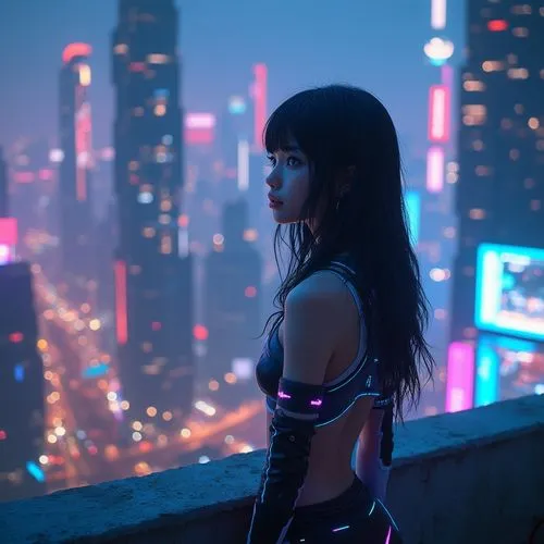 motoko,cyberpunk,utada,bladerunner,kaidan,tifa