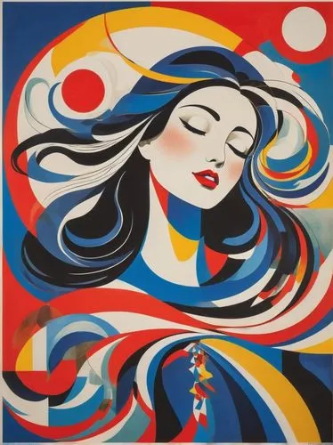 art deco woman,cool pop art,wesselmann,roy lichtenstein,leger,pop art woman,oiran,japanese art,pop art girl,pop art style,mousseau,geisha girl,geiko,maiko,kuniyoshi,britto,motif,brugiere,nielly,anishinabe,Art,Artistic Painting,Artistic Painting 43