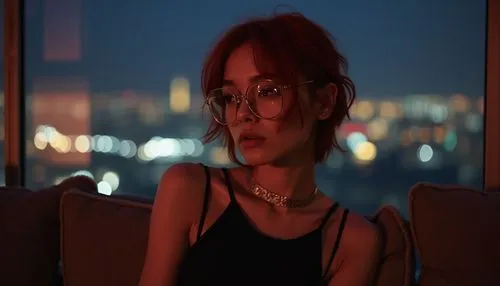 lily-rose melody depp,marylou,lebua,city lights,busan night scene,bokeh,Photography,Documentary Photography,Documentary Photography 10