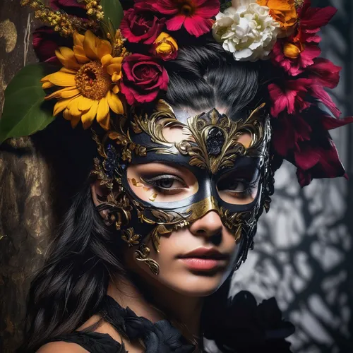 venetian mask,masquerade,gold mask,golden mask,la calavera catrina,la catrina,the carnival of venice,masked,catrina calavera,masque,tribal masks,catrina,with the mask,wooden mask,mask,headdress,tiger lily,asian costume,day of the dead frame,masks,Photography,Artistic Photography,Artistic Photography 08