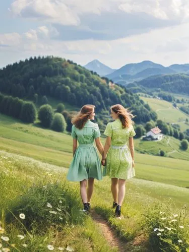 In an idyllic village in the Allgäu, the two former schoolmates Sabine and Birgit finally found time for each other again. A whole month in summer belonged just to them, a time of rediscovery and unex