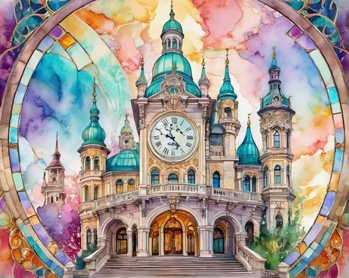 astronomical clock,clock face,world clock,clockworks,kaleidoscape,karchner,tokyo disneyland,fairy tale castle,grandfather clock,stained glass windows,clocktower,clock,time spiral,horologium,kaleidoscope art,stained glass,clocks,clock tower,pachinko,shanghai disney,Unique,Paper Cuts,Paper Cuts 06