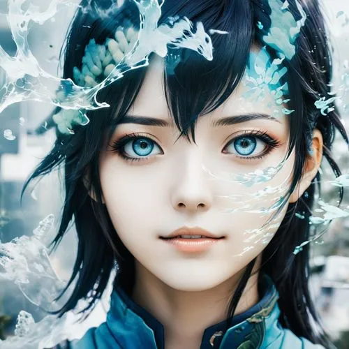 shimei,longmei,alita,heterochromia,blue eyes,winterblueher,Photography,Artistic Photography,Artistic Photography 07