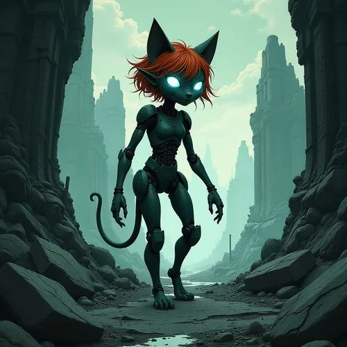 scourge,thundercats,scourby,transistor,feral,alleycat,Unique,Paper Cuts,Paper Cuts 05