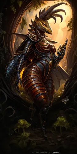 Sexy anthro beetle grub maggot,black dragon,wyrm,forest dragon,kobold,dragon li,dragon of earth,draconic,painted dragon,dragon,heroic fantasy,dragon design,fantasy art,bronze horseman,chinese dragon,a