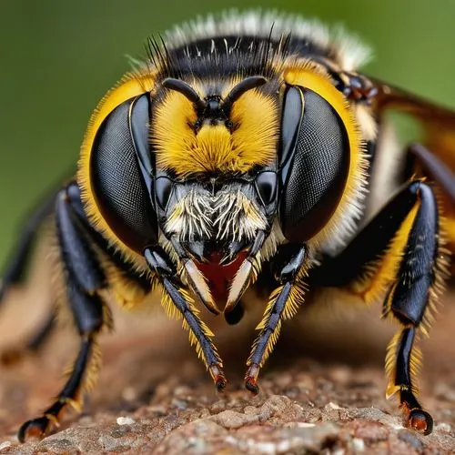 vespula,megachilidae,medium-sized wasp,yellowjacket,bee,hymenoptera,Photography,General,Realistic