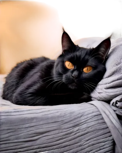 cat in bed,cat resting,pyewacket,beautiful cat asleep,jiji the cat,black cat,pet black,cat image,bagheera,melanistic,pillowtex,background bokeh,sleeping cat,european shorthair,melanism,domestic cat,cat on a blue background,cute cat,yellow eyes,indolence,Illustration,Realistic Fantasy,Realistic Fantasy 25