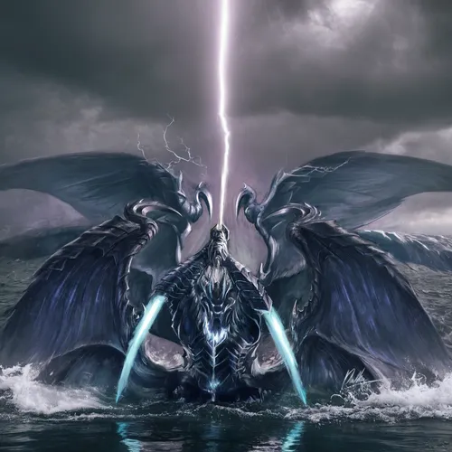 cut the water with sky full of lightning,god of the sea,strom,the storm of the invasion,poseidon,sea god,dark-type,dragon of earth,heroic fantasy,god of thunder,poseidon god face,archangel,the archang