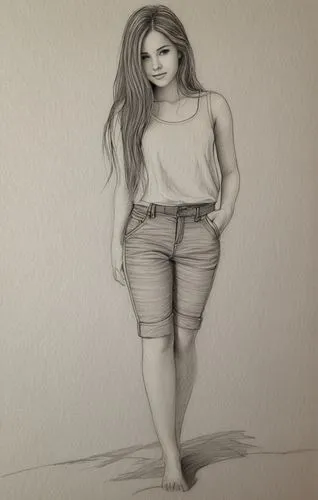 1girl, full body, solo, long hair, line art, ,charcoal drawing,charcoal pencil,pencil drawing,girl drawing,graphite,figure drawing,charcoal,pencil and paper,pencil drawings,proportions,pencil color,dr