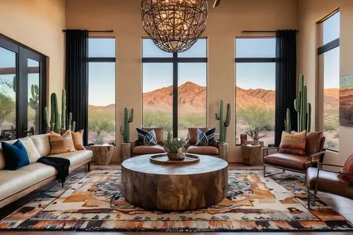 scottsdale,luxury home interior,contemporary decor,silverleaf,sonoran desert,family room,modern decor,desert landscape,sonoran,tuscon,moroccan pattern,sitting room,mesquite flats,living room,desert desert landscape,landscapre desert safari,interior decor,summerlin,ahwatukee,sunroom,Illustration,Realistic Fantasy,Realistic Fantasy 20