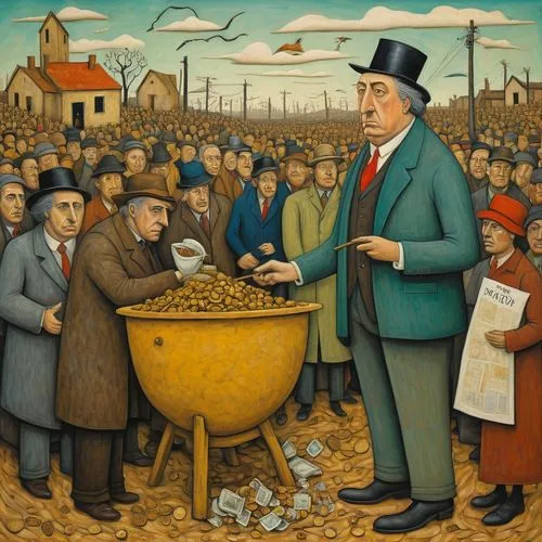 kurelek,vandenbroucke,chartists,bruegel,grant wood,populist,Art,Artistic Painting,Artistic Painting 49