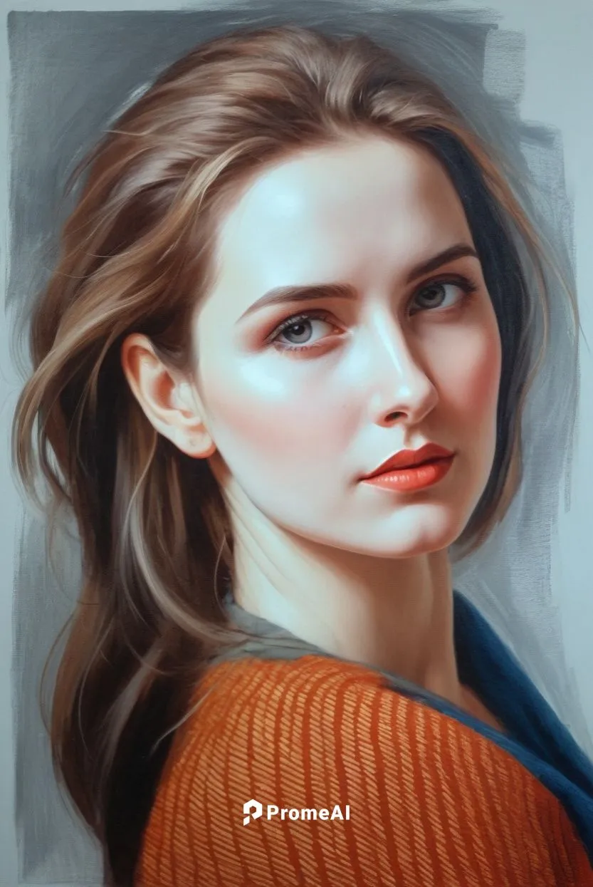 an artistic painting of a woman's face,oil painting,girl portrait,overpainting,digital painting,photo painting,portrait of a girl,Conceptual Art,Oil color,Oil Color 24