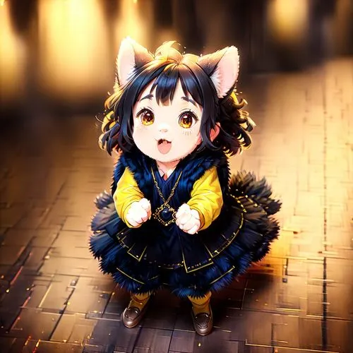 doll cat,calico cat,morgana,rimi,cat kawaii,theorin,Anime,Anime,Cartoon