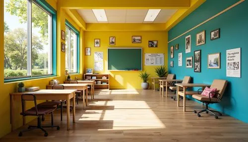 children's interior,yellow wall,ice cream shop,lunchroom,schoolroom,the coffee shop,school design,tearoom,coffee shop,staffroom,schoolrooms,retro diner,coffeeshop,lunchrooms,watercolor cafe,study room,ice cream parlor,teashop,canteen,cafeteria