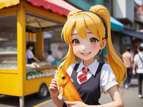 curry puff,valencia orange,tsumugi kotobuki k-on,malasada,kawaii foods,baumkuchen,kawaii food,citrus,honoka,kawaii ice cream,yuzu,ice cream on stick,crepe,harajuku,kawaii vegetables,melonpan,citrus food,narutomaki,fresh orange juice,naginatajutsu,Illustration,Paper based,Paper Based 21