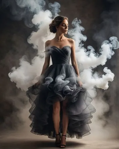 smoke dancer,cloud of smoke,smoking girl,smoke art,smoke background,smoky,industrial smoke,girl smoke cigarette,smoke,abstract smoke,puffs of smoke,mystical portrait of a girl,smoke bomb,tulle,smoking cessation,cigarette girl,smoke and mirrors,smoking,vaporizing,ball gown,Photography,General,Natural